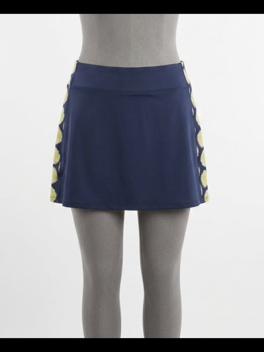 Tommy Bahama Golf Navy Skort with Lime Side Panels